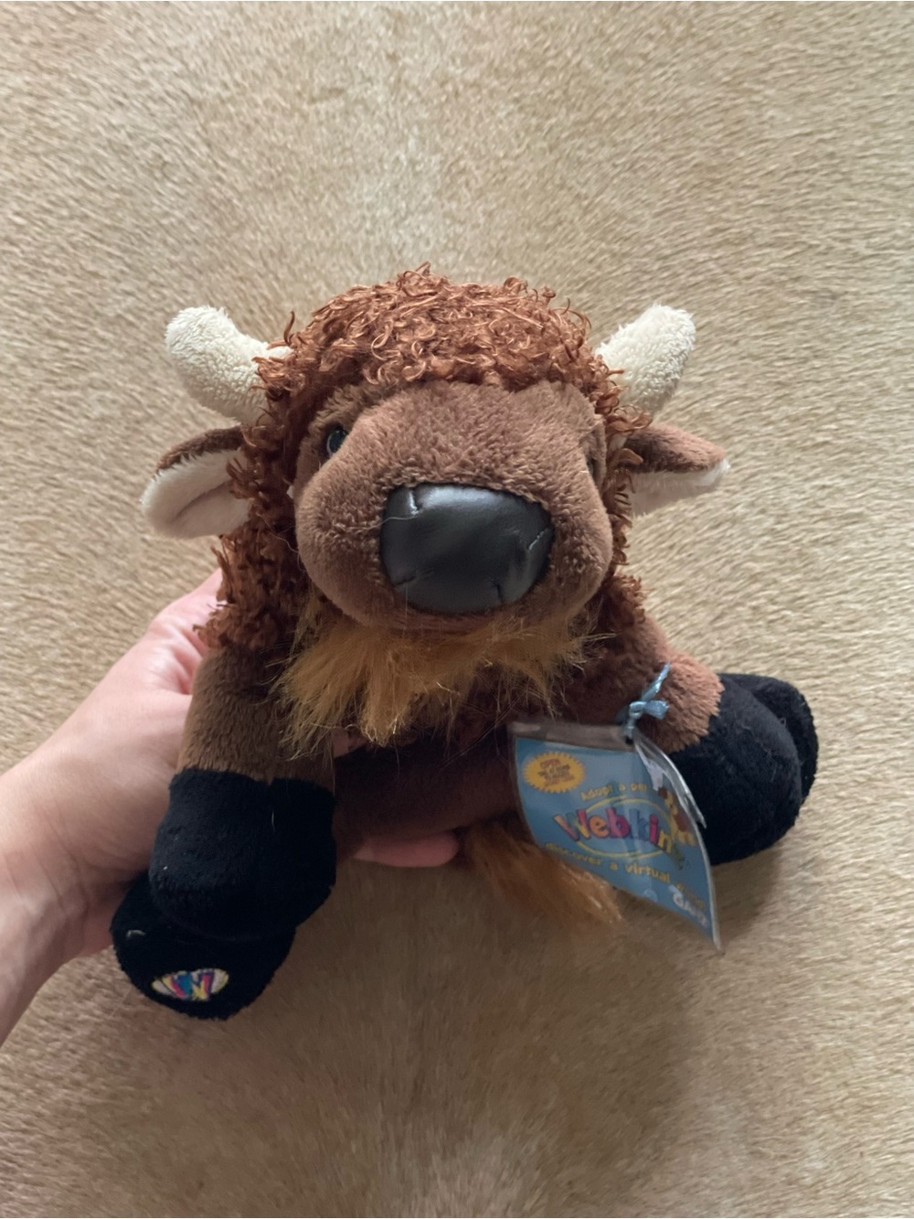 Webkinz American Buffalo Plush With Code